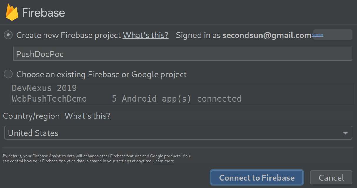 Connect To Firebase