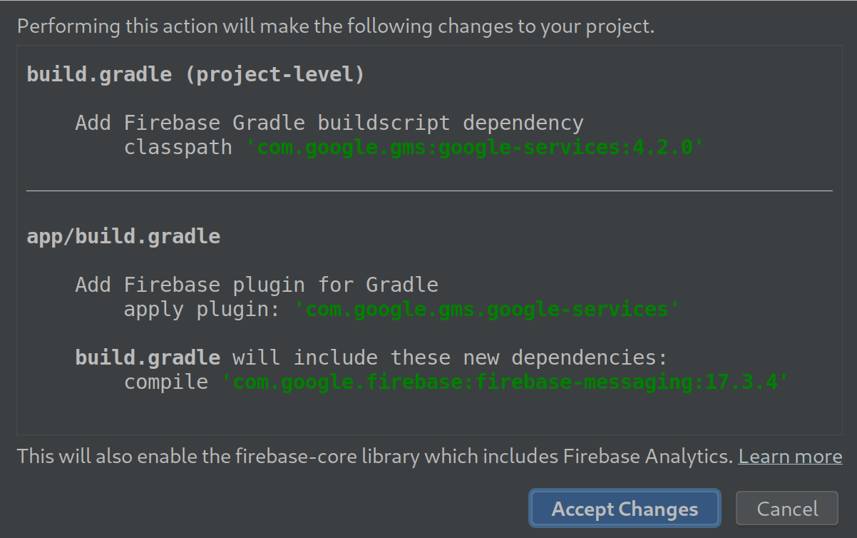 Firebase Build File Wizard