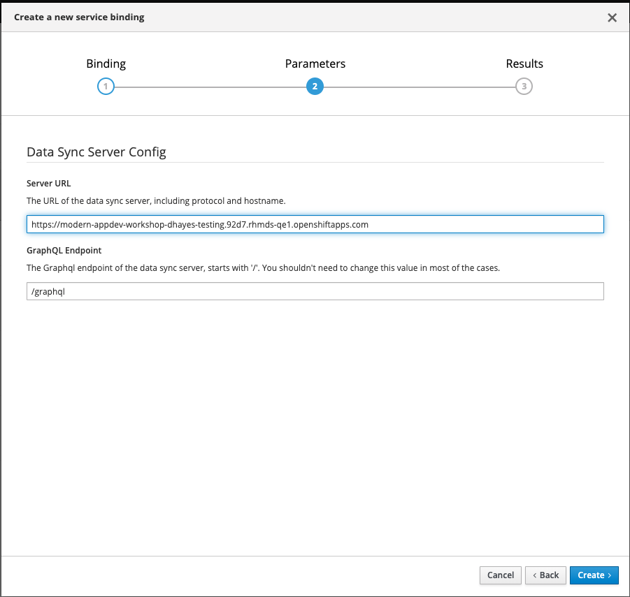 Binding a Sync Server to Mobile App in MDC